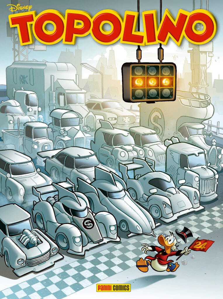 Cover di Topolino 3416 La 24 Ore di Paperopoli