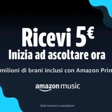 Prime Day 2022 – Ricevi 5,00 euro ascoltando Amazon Music