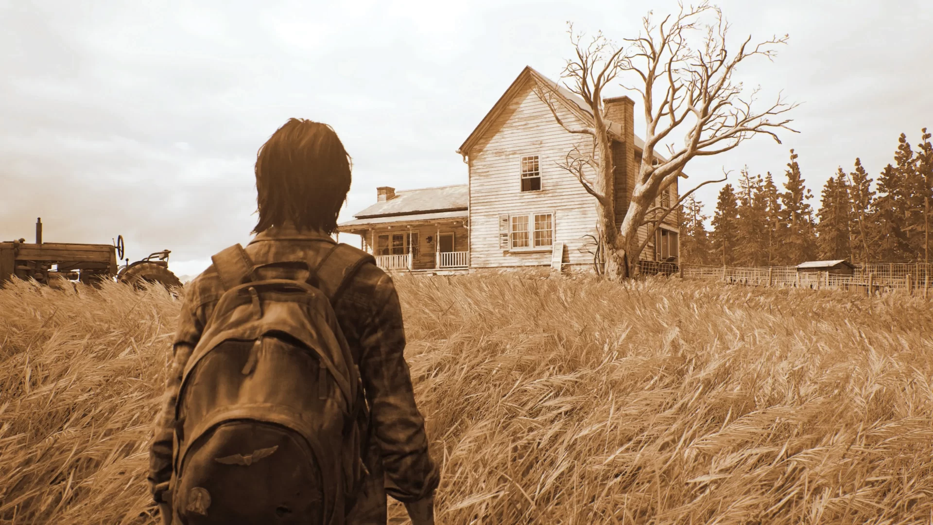 Ellie di The Last of Us Parte 2 davanti alla sua casa