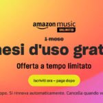 Torna l'offerta di Amazon Music Unlimited per 3 mesi gratis.
