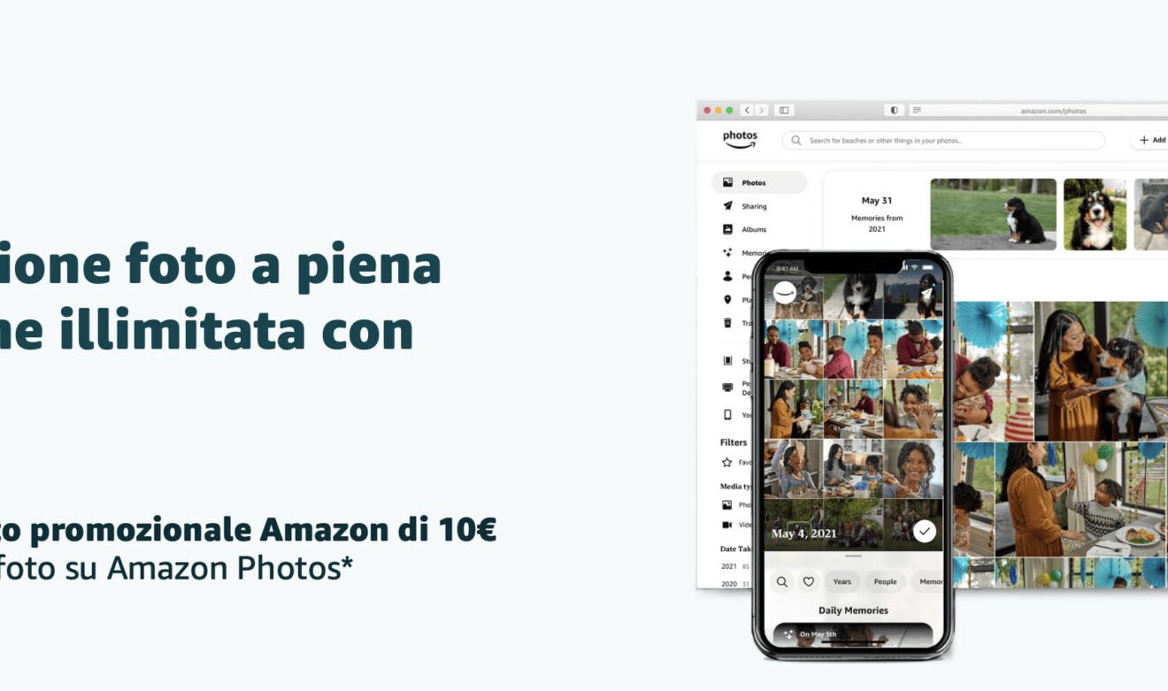 10,00 euro di buono se caricate per la prima volta le vostre foto su Amazon Photos