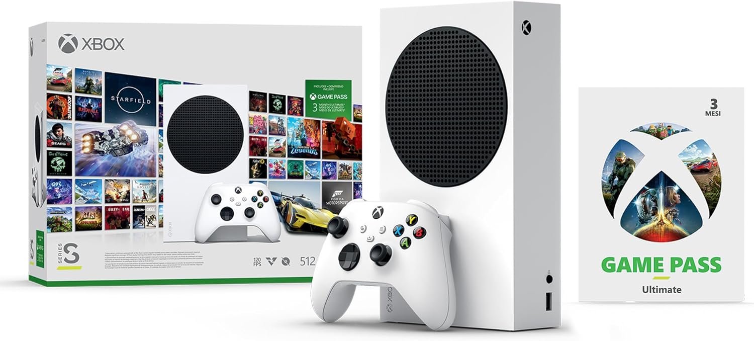 Xbox Series S in bundle con 3 mesi di game pass in offerta!