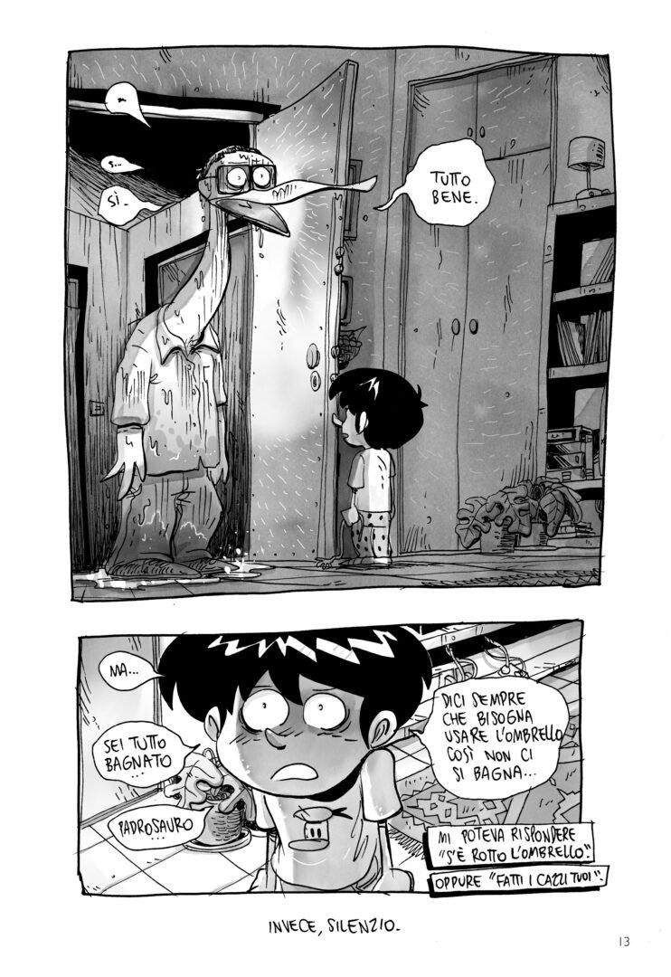 Tavola di Quando muori resta a me di Zerocalcare