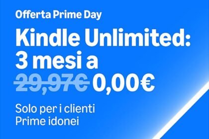 Kindle Unlimited gratis per 3 mesi