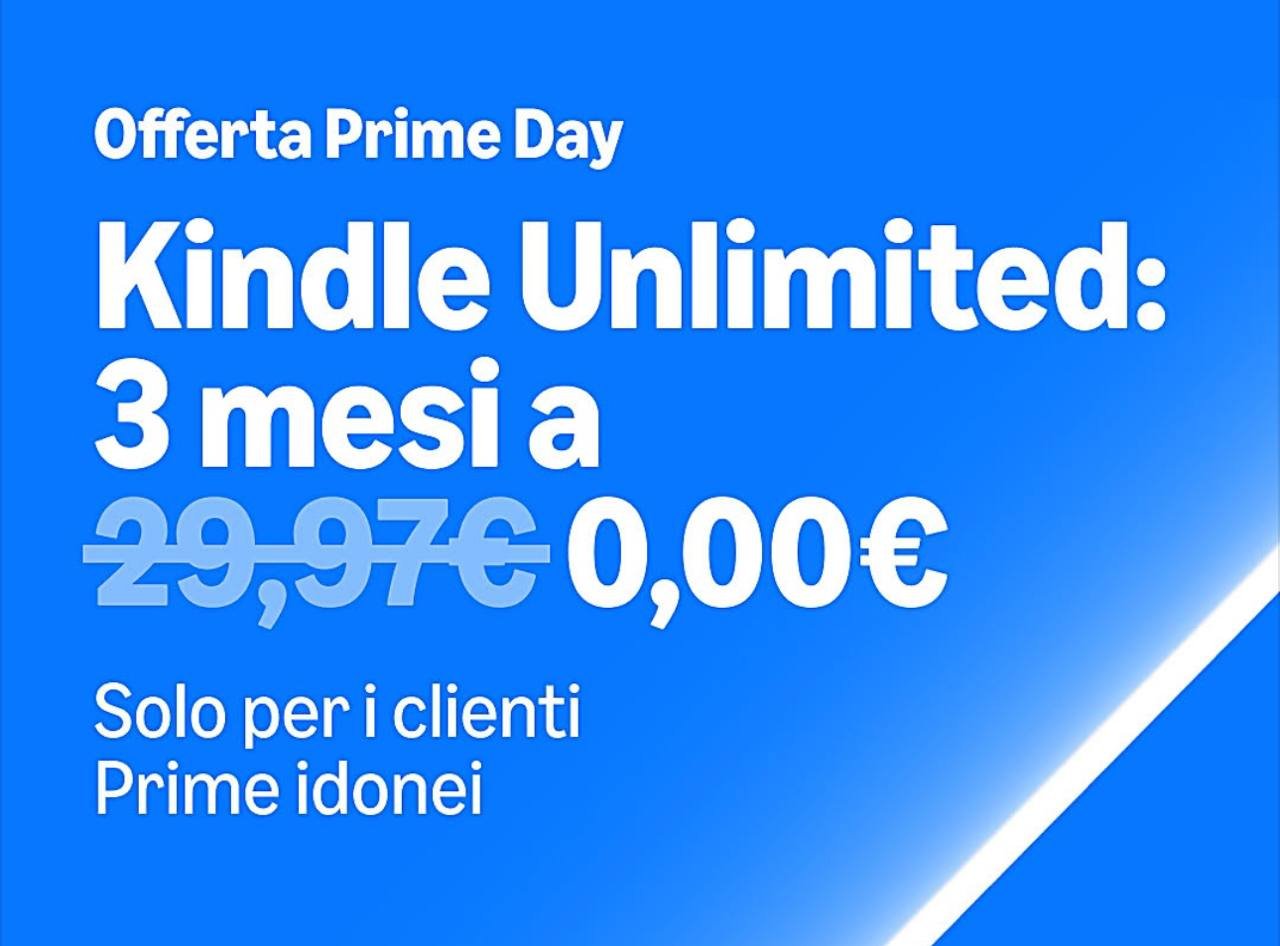Kindle Unlimited gratis per 3 mesi