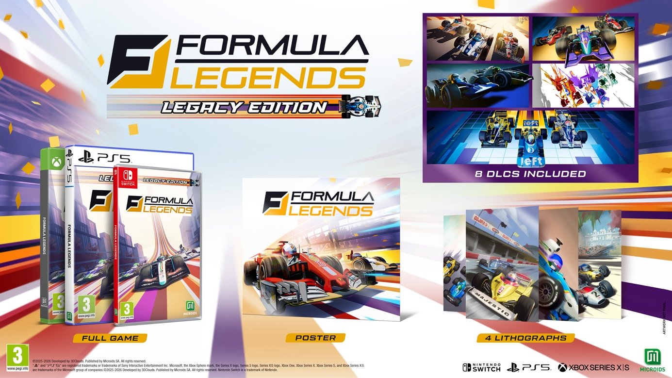 Formula Legends arriva in edizione fisica il 4 giugno 2026