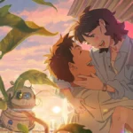 Amore al tramonto con robot