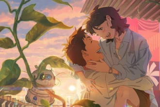 Amore al tramonto con robot