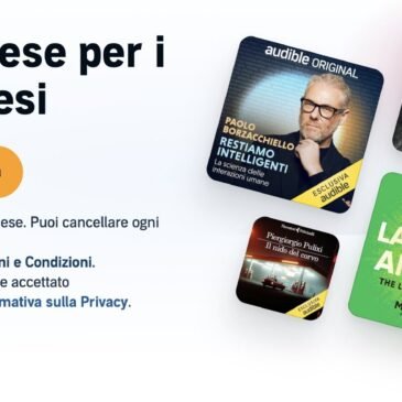 Audible in offerta a soli 99 centesimi per tre mesi
